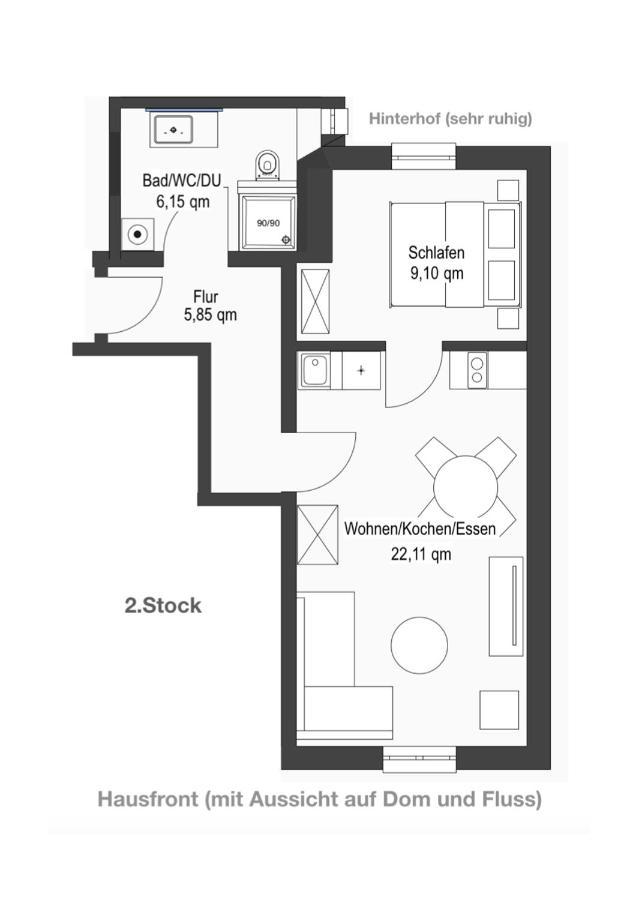 Ferienwohnung Dom- U. Regnitzblick Bamberg Eksteriør bilde